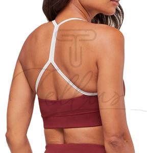 Soutien-gorge de sport haute performance pour femme, qualité supérieure, séchage rapide, sans couture, simple, avec bretelles en Y pour le yoga - Product Image 1
