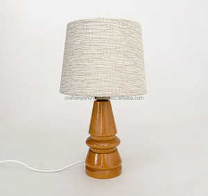 <b>Decorative</b> wooden lamps with hand-carved designs, polished woodwork, and handcrafted shades to enhance <b>rustic</b> or modern - Product Image 6