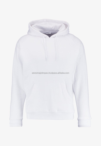 Sweats à capuche unis personnalisables avec logo, sweats à capuche blancs bon marché en gros pour hommes, sweats à capuche tricotés pour hommes - Product Image 3