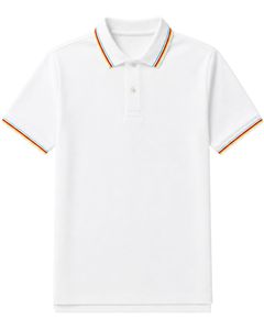 Custom <b>White</b> Men <b>Polo</b> Shirt Short Sleeve Casual Sports Golf T Shirt Breathable Summer Wear Stripe Collar Premium Quality Design - Product Image 1