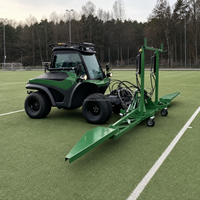 Déplaceur de buts de football hydraulique monté sur tracteur avec cadre réglable pour terrains de sport - Prix de dépôt