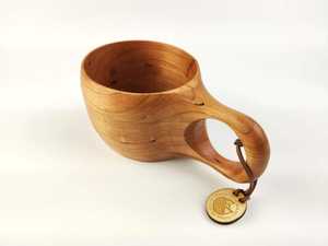 Bol à boire en bois éco-responsable Kuksa, tasse nordique artisanale pour café, thé, soupe, camping, bushcraft, bar - Design moderne, longueur personnalisée - Product Image 6