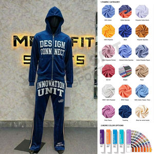 Ensemble de survêtement pour homme avec fermeture éclair personnalisée, nouvelle collection, vêtements de sport confortables pour la salle de sport, le fitness et le jogging - Product Image 2