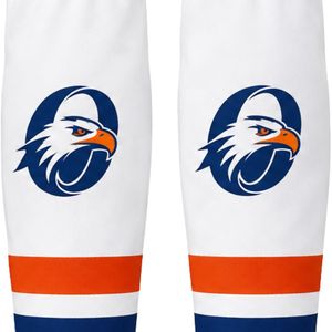 Men White <b>Orange</b> Hockey <b>Socks</b> Polyester Athletic Sports <b>Socks</b> Team Uniform Wear Long <b>Socks</b> Training Game Apparel Performance - Product Image 6
