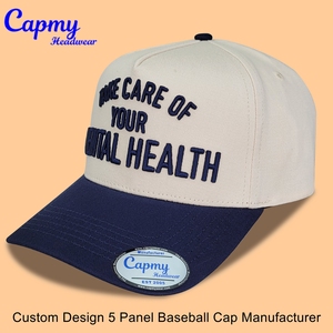 Casquettes <span class=keywords><strong>de</strong></span> baseball à <span class=keywords><strong>5</strong></span> panneaux personnalisables avec logo brodé, <span class=keywords><strong>lettres</strong></span> rouges et kaki, casquette snapback bicolore, casquettes <span class=keywords><strong>de</strong></span> baseball pour hommes - Product Image 4