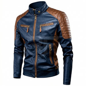 Nouvelle Arrivée 2026 Prix de Gros Vêtements de Mode Masculine Blousons en Cuir de Vachette Gaufré Dernière Conception Blouson en Cuir - Product Image 1
