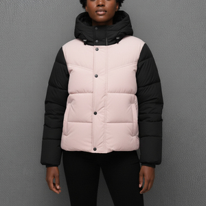 Chaqueta de Invierno Acolchada para Mujer, Estilo Bomber, con Capucha, Casual, Impermeable, Resistente al Viento, Transpirable, Rellena de Algodón, Precios de Fábrica OEM - Product Image 4