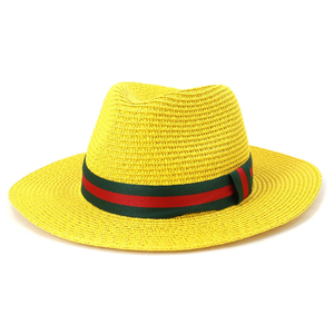 Regular Premium Wholesale Factory Handmade Natural Straw Fedora Luxury <b>Western</b> Summer Sun <b>Hat</b> Image Beach Outdoor - Product Image 4