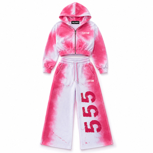 Ensemble de survêtement décontracté à capuche pour homme, en coton délavé, respirant, séchage rapide, léger, pour le sport et l'entraînement - Product Image 1