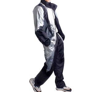 Survêtement coupe-vent résistant à l'eau avec doublure en maille et pantalon fuselé conçu pour les activités de plein air et la mode Streetwear - Product Image 3