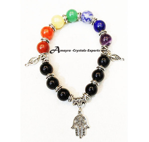 Pulsera de Obsidiana Negra con Amuleto de Pájaro, Joyería de Ágata Hecha a Mano, Regalo de Boda, Exportaciones de Cristales Amayra - Product Image 2