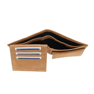 Portefeuille en cuir de vachette véritable pour homme, portefeuille en cuir à poils, fabrication artisanale, design fin, portefeuille à double pli, cuir durable - Product Image 2