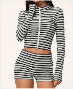 Solid Racerback High Waist Shorts Crop <b>Top</b> V-neck Elastic Waist Breathable Spandex Quick Dry Seamless Yoga Outfit - Product Image 6