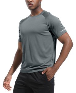 mens quick dry compression <b>tshirt</b> gym fitness athletic workout stretch training tee supplier - Product Image 4