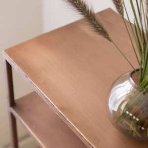 Consola metálica Vandana Elara Grand con efecto cobre - Product Image 5