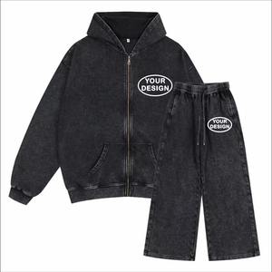 Trajes deportivos personalizados con logotipo para hombre, pantalones deportivos para hombre para etiquetas de ropa urbana estadounidense, bajo MOQ, precio de fábrica de marca privada - Product Image 1