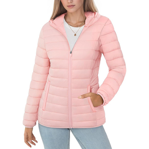 Vestes matelassées personnalisées élégantes et légères en toile respirante pour femmes, vêtements d'hiver chauds, coupe-vent et imperméables - Product Image 6