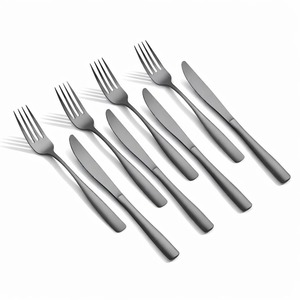 Elegant Silver Cutlery <b>Set</b> with Cream and Grey Marble Handle Stylish <b>Flatware</b> for Dining Table and Kitchen Decor From India - Product Image 5