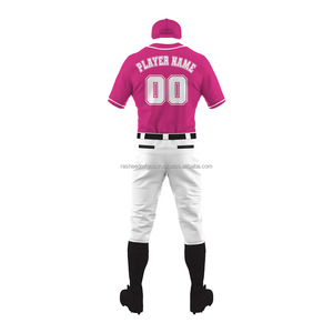 Vente en gros d'uniformes de baseball pour hommes, tenues d'équipe, maillots imprimés par sublimation avec pantalon, uniformes sportifs en polyester respirant, OEM - Product Image 6