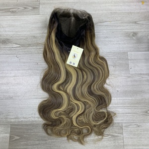 Perruques en cheveux humains naturels noirs et mèches ondulées, avec closure HD suisse 5x5, livraison rapide, pour femme noire - Product Image 5