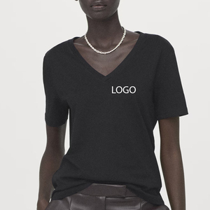 Camiseta ajustada para mujer, diseño que realza la figura, para compras al por mayor, colección de verano, camiseta con logo personalizado, tejido elástico premium. - Product Image 1