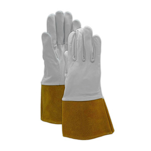Guantes de Soldadura TIG de Piel de Cabra y Vacuno de Primera Calidad, Resistentes al Fuego, de Alta Resistencia, Certificados CE, Antiestáticos - Product Image 1