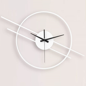 Dark Theme <b>Wall</b> <b>Clocks</b> Best Indoor <b>Decor</b> Living Room Home And Office <b>Wall</b> Design <b>Clock</b> With Metal & Wooden Combo - Product Image 4