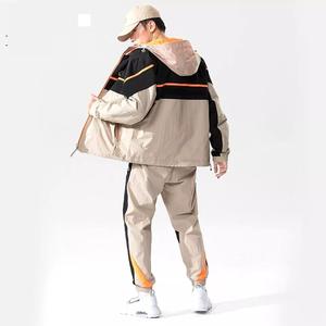 Ensemble 2 pièces pour homme : sweat à capuche zippé et pantalon de jogging, survêtement réfléchissant 3M coupe-vent - Product Image 4