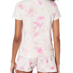 Camisetas Tie Dye Personalizadas Ecológicas y Transpirables de Manga Corta con Cuello Redondo para Mujer - Ropa Casual Urbana con Colores y Diseños Personalizados al por Mayor - Product Image 3