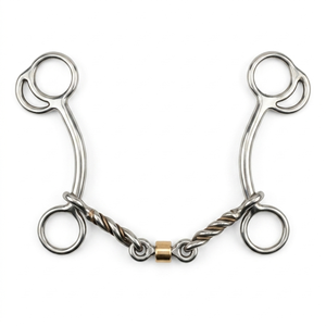 Stainless Steel Equestrian Horse Short Shank Sliding <b>Gag</b> Mouth <b>Bit</b> Smooth Mouthpiece Available in All Kinds & Sizes Veterinary - Product Image 1