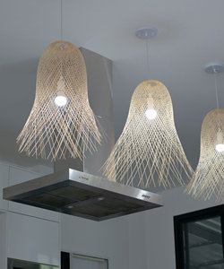 Flared Woven Pendant Light Handwoven Bamboo Shade Octopus Cafe Shop Lighting Rustic Lamp OEM Supplier Vietnam - Product Image 4