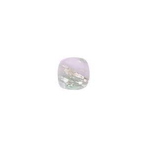 Pierre précieuse en verre Aqua Crackle, forme coussin, 2,20 carats, 9 mm - Product Image 1