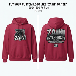<b>Men</b> Pullover Hoodie 400g Cotton Fleece Soft Warm <b>Pink</b> Custom Puff Printing Logo Front OEM ODM Oversized Eco-Friendly - Product Image 1