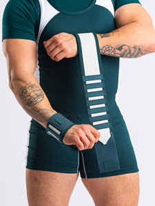 Bandes de maintien pour poignets de musculation robustes pour la musculation et l'haltérophilie, avec matériau élastique résistant et conception à boucle pour le pouce - Product Image 5