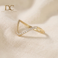 Anillo de Boda de Lujo de Oro Sólido de 14K con Diamante Cultivado en Laboratorio Certificado por IGI, Joyería Fina de Oro, Unisex