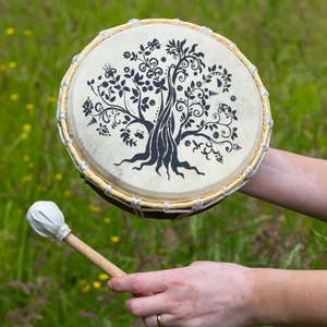 Premium Quality Shaman <b>Drum</b> Lightweight Goat Skin Frame <b>Drum</b> Custom Size Logo for Gift Spiritual Practice Meditation - Product Image 3