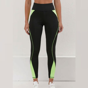Leggings de yoga et de fitness pour femmes 2026 en coton/bambou, taille mi-haute, antibactériens, imprimés personnalisés, grandes tailles, pour le sport et les loisirs - Product Image 2
