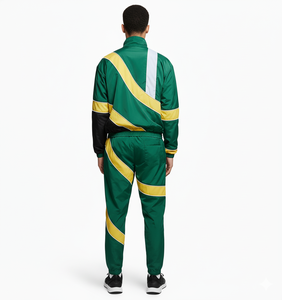 ชุดเซ็ตไนลอนเรียบแบบโอเวอร์ไซส์พร้อมโลโก้สั่งทำ เสื้อแจ็คเก็ตกันลมสไตล์วินเทจ กางเกงไนลอน ชุดวอร์มแจ็คเก็ตกันลมสำหรับผู้ชาย - Product Image 2