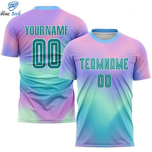 High Quality Custom Sublimation Printed Breathable Eco-Friendly Short Football Jersey OEM Sports Uniform Unlimited Color Design - Product Image 4
