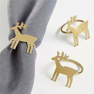 Anneau de serviette élégant en métal, accessoire décoratif pour la table, idéal pour les dîners, mariages, restaurants et la décoration intérieure. - Product Image 3