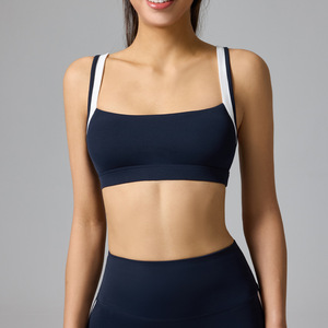 สปอร์ตบราสำหรับผู้หญิงแบบสายคล้องไหล่ตัดกันสี พร้อมการรองรับที่แข็งแรง ระบายอากาศได้ดี เหมาะสำหรับออกกำลังกายกลางแจ้งและโยคะ - Product Image 3