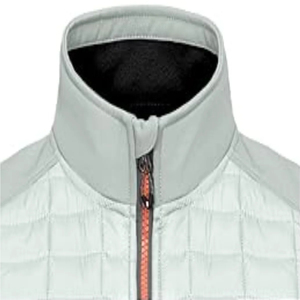 Chaleco Acolchado Impermeable Gris Claro para Hombre, Cuello Alto, Cierre de Cremallera, Sin Mangas, Estilo Deportivo, ODM para Otoño - Product Image 3