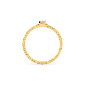 Anillo Solitario Minimalista de Lujo Chapado en Oro con Diamante Natural en Plata de Ley 925 para Mujer, para Boda o Compromiso - Product Image 6