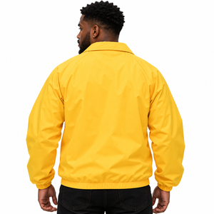 Iota Phi Theta Gold Yellow Windbreaker <b>Jacket</b> <b>Mens</b> Full Zip Lightweight Long Sleeve Crest <b>Letter</b> Design Casual Outerwear - Product Image 2