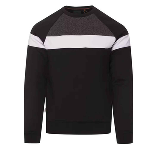 Unisex Color Blocking Crew Neck Pullover Sweatshirt Terry Fabric <b>Eco</b>-Friendly <b>Dot</b> Pattern Regular Fit Knitted Casual Winter Wear - Product Image 1