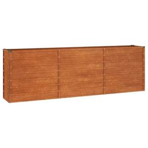 Cama de Jardín Elevada Grande y Duradera de Acero Corten Oxidado para Construcción de Jardines - Product Image 2