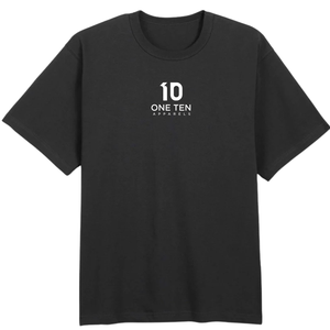 เสื้อยืดผู้ชายทรงหลวม สีดำ ผ้าฝ้ายพรีเมียม คอกลม แขนสั้น สไตล์ลำลอง โอเวอร์ไซส์ ใส่สบายทุกวัน - Product Image 1
