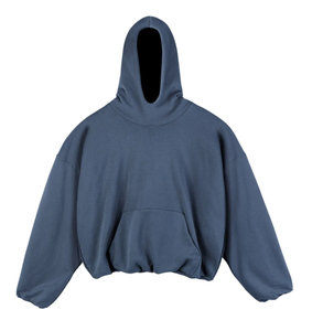 เสื้อฮู้ดโอเวอร์ไซส์ผู้ชาย สีพื้น ผ้าฝ้ายซาติน มีกระเป๋า หนานุ่ม สไตล์สตรีทแวร์ สำหรับฤดูหนาว ทรงปกติ แขนยาวถัก - Product Image 3