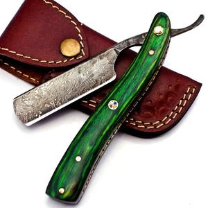 มีดพกทำมือคุณภาพสูงจากเหล็กดามัสกัส พร้อมปลอกหนัง ของขวัญสุดเพอร์เฟกต์สำหรับการตั้งแคมป์ ของขวัญสำหรับคุณพ่อ รองรับ OEM และ ODM - Product Image 4