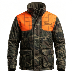 Veste de chasse softshell personnalisée OEM pour homme, imperméable, respirante, coupe-vent, en nylon imprimé, polaire d'été, camouflage silencieux, pour l'extérieur - Product Image 2